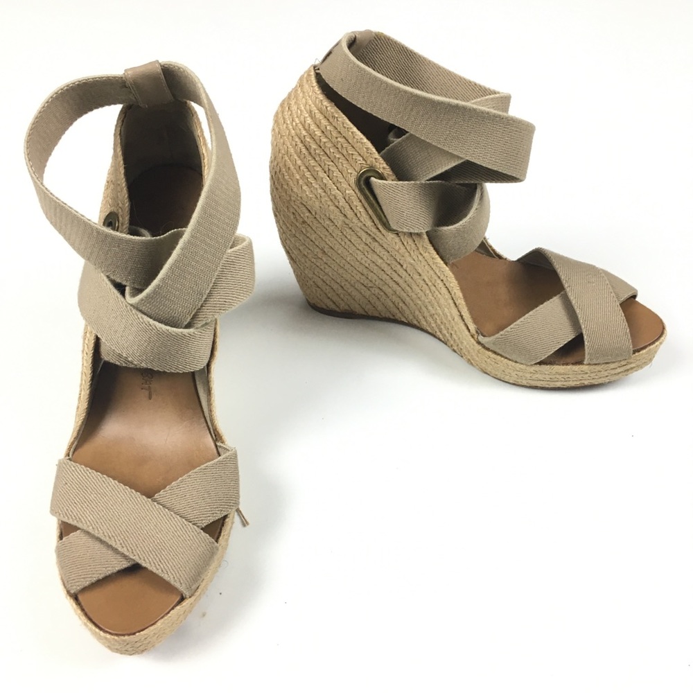 Jean-Michel Cazabat Zesta Wedge Espadrilles Women’s Sz‎ 11 US
